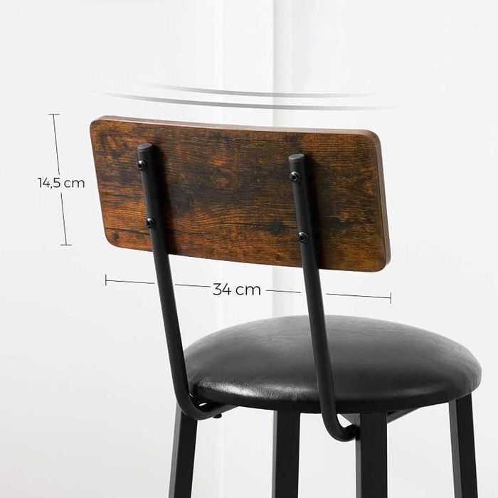 Taboret barowy zestaw 2szt komplet wysokie hoker