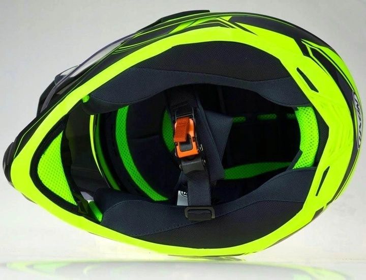 Шолом кроссовий ендуро Naxa CO3 мотошолом шлем з візором
