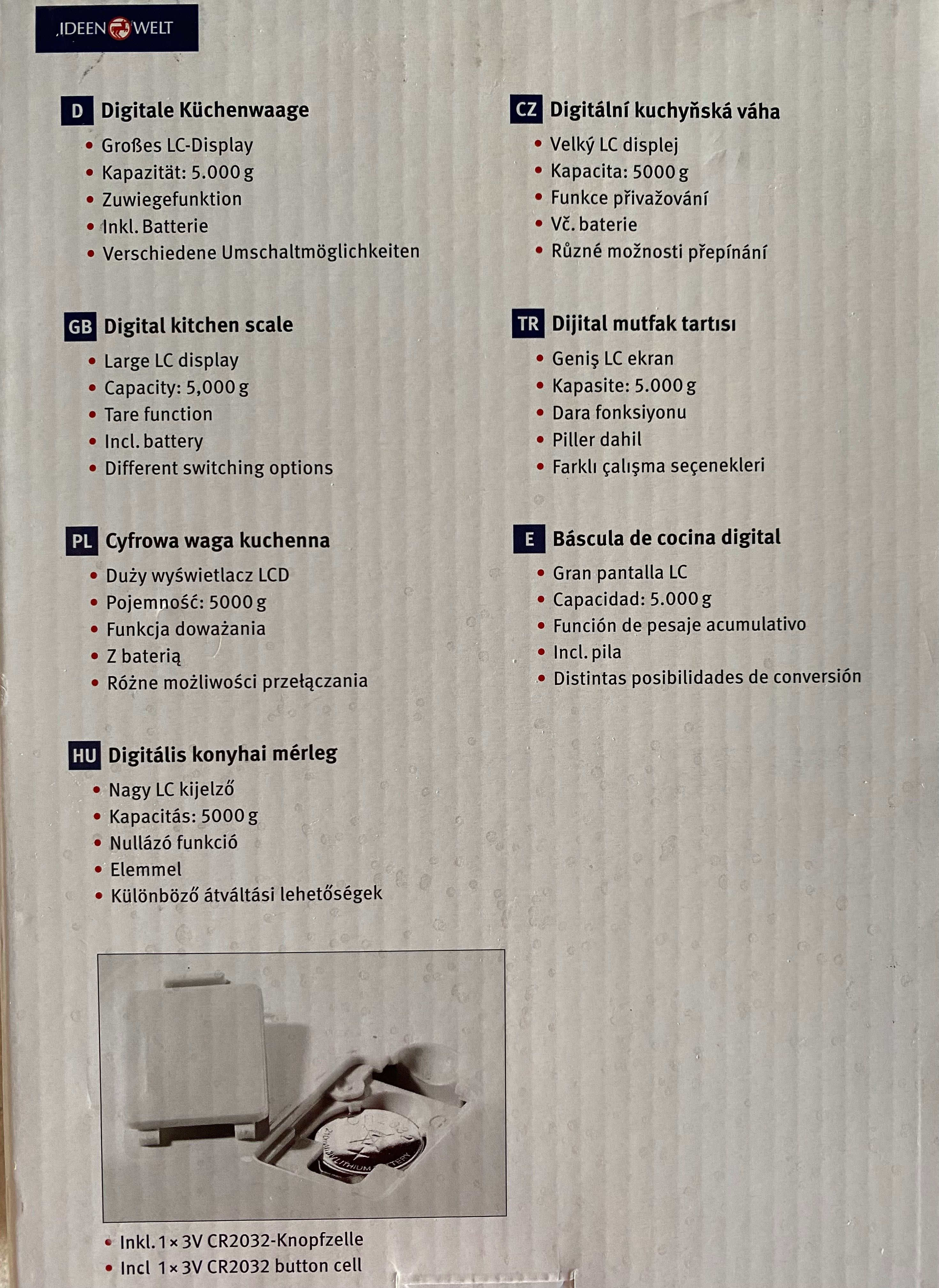 Cyfrowa waga kuchenna Rossmann