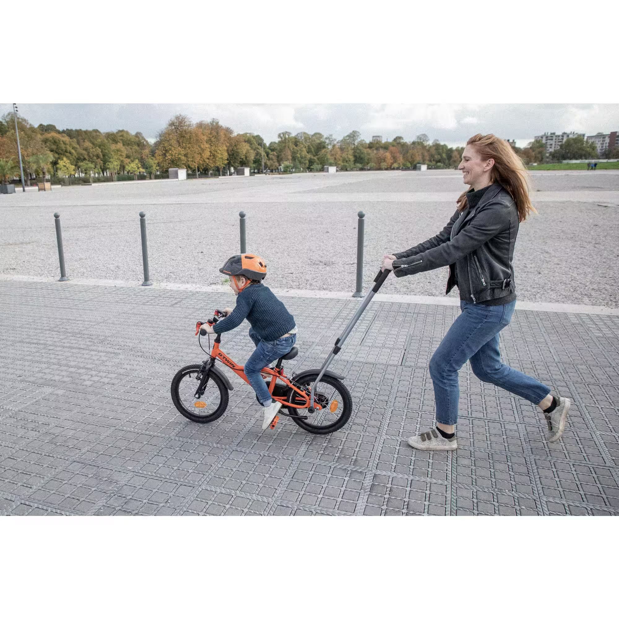 Bicicleta criança Decatlhon B-TWIN 900 roda 16 +barra aprendizagem