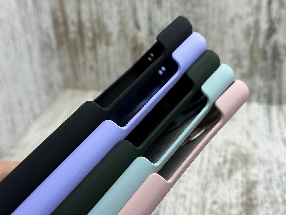 Не пачкаются! Чехол Silicone Case на Xiaomi Poco X3 Pro Микрофибра NFC