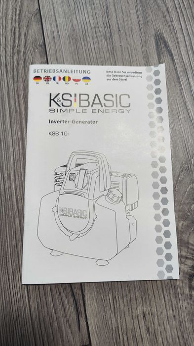 Новий генератор бензиновий двохтактний інверторний 1кВт K&S Basic 10i
