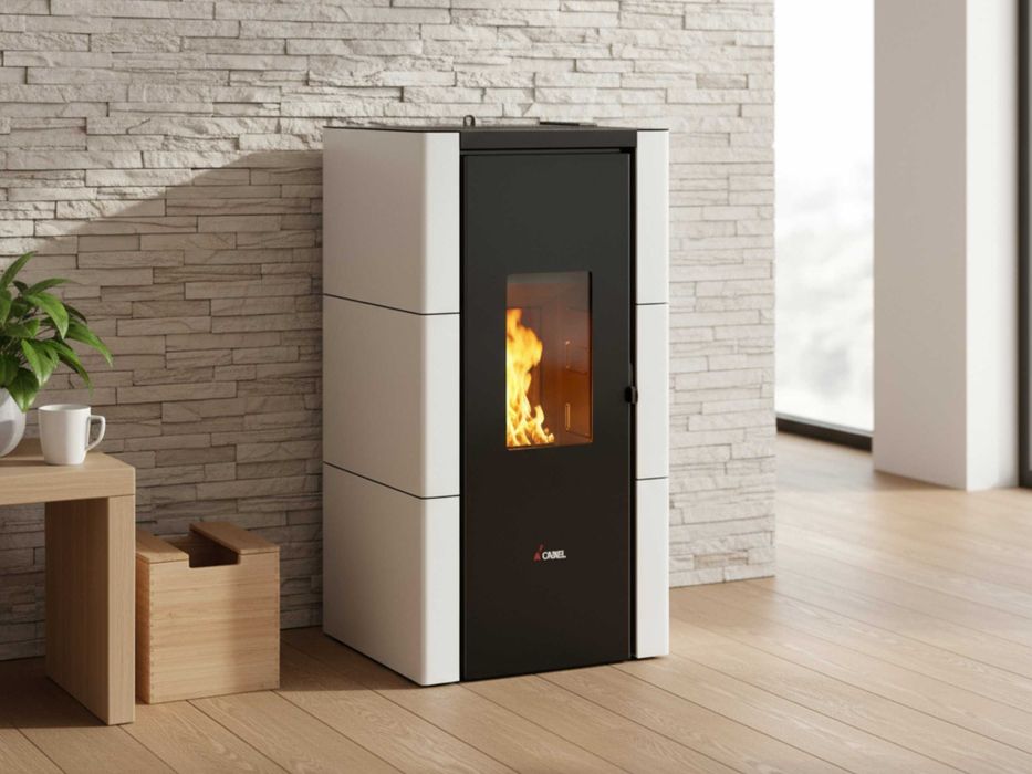 Piec piecyk na pellet Cadel Cristal 7kw Powietrzny nadmuchowy Klasa A+