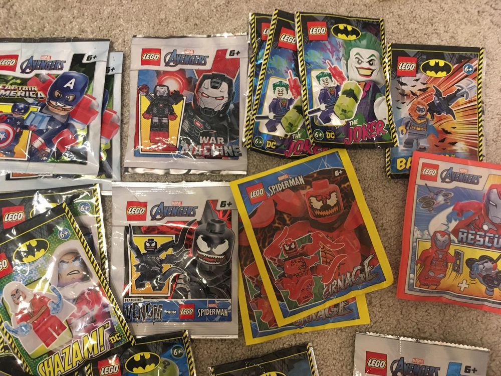 Lego polybag figurka Batman Joker Carnge Avengers Shazam 30653