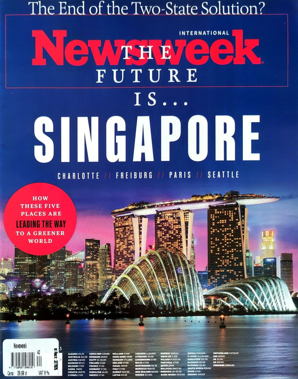 Tygodnik NewsWeek International Singapur Zielona Przyszłość 0 emisyjna