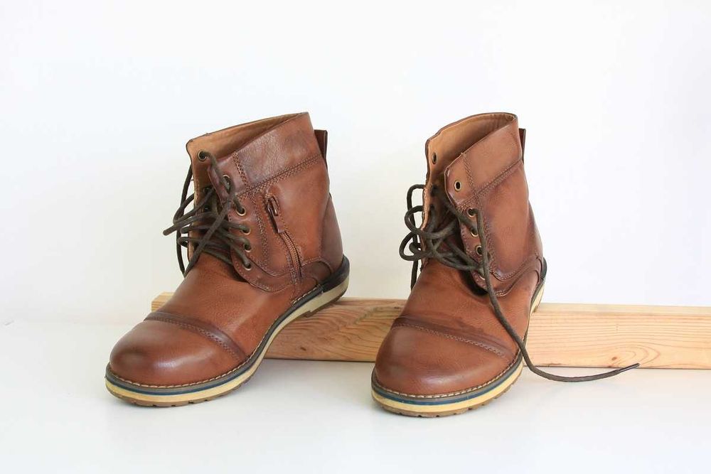 trapery męskie buty zimowe HKR rozmiar 40 eko skóra model 9WAD32703