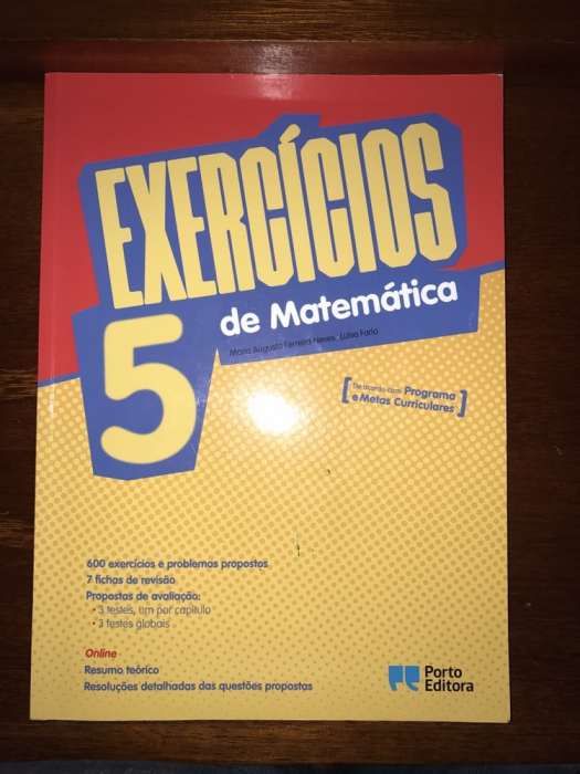 Exercícios matemática 5° ano