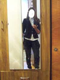 Черные школьные брюки (бермуды)на девочку,44 размер