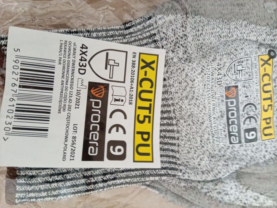 Рукавиці робочі Procera X-CUT 5 PU (розмір 9, 10