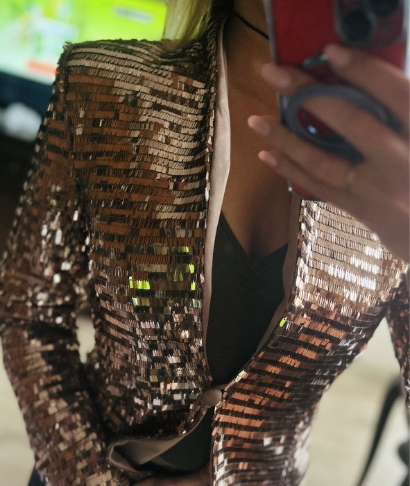 Marynarka nowa cekiny Andrzejki Sylwester Karnawał