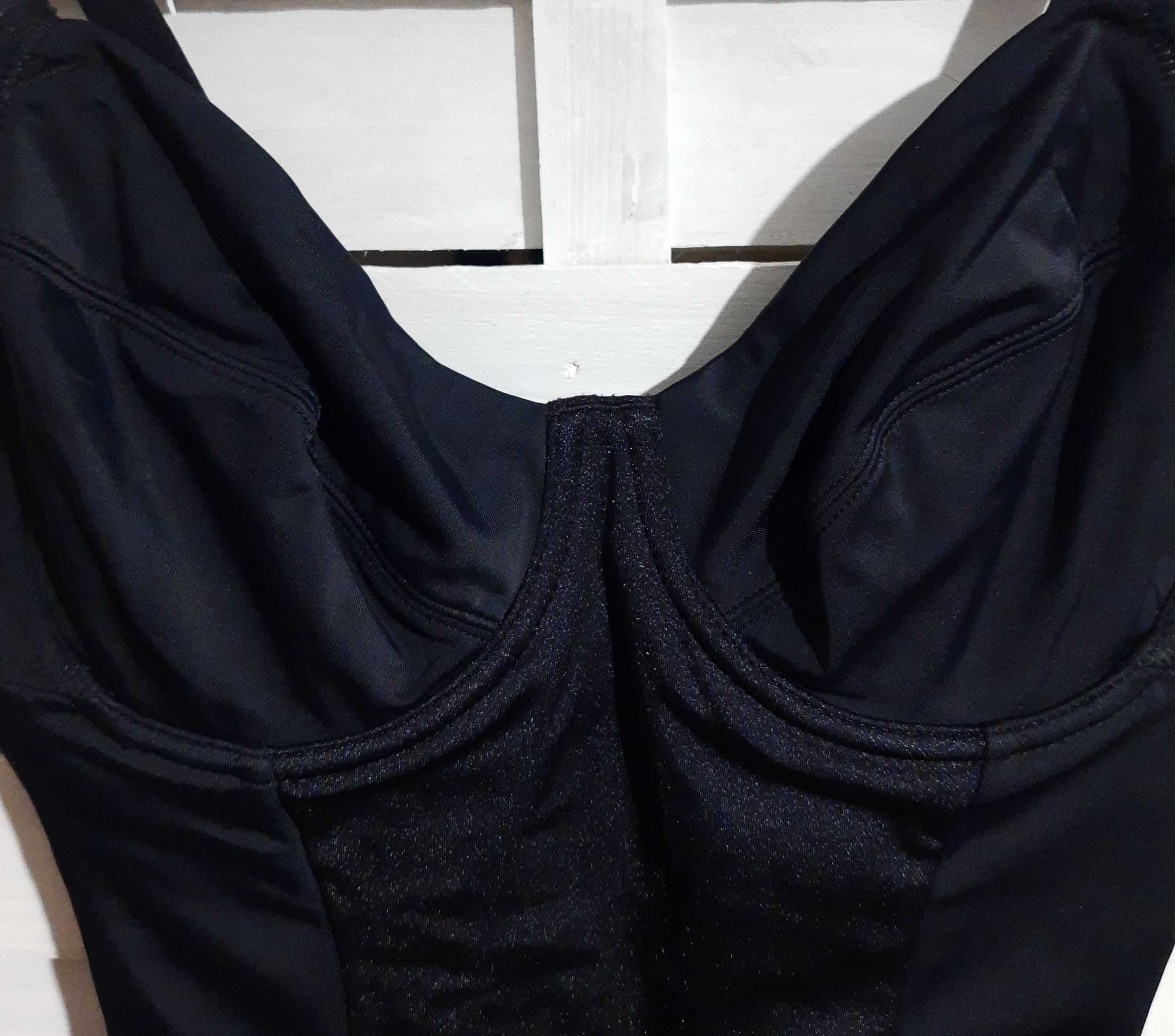 BonPrix czarne body modelujące, wyszczuplające, rozm. 36B, 80B