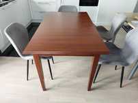 Stół Black Red White 145x85x78wys+50 cm dodatkowy blat