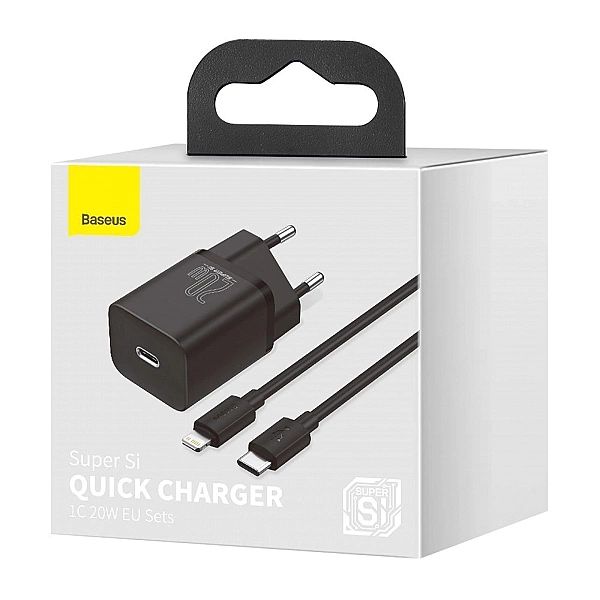 Baseus Super Si 1C szybka ładowarka USB Typ C 20W Power Delivery + kab