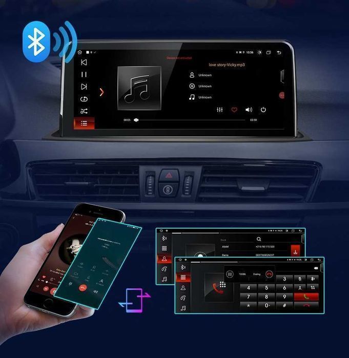 Radio nawigacja BMW X1 F48 CarPlay DSP Android Auto