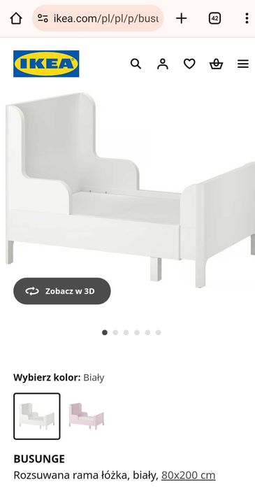 Sprzedam łóżko dziecięce IKEA Busunge