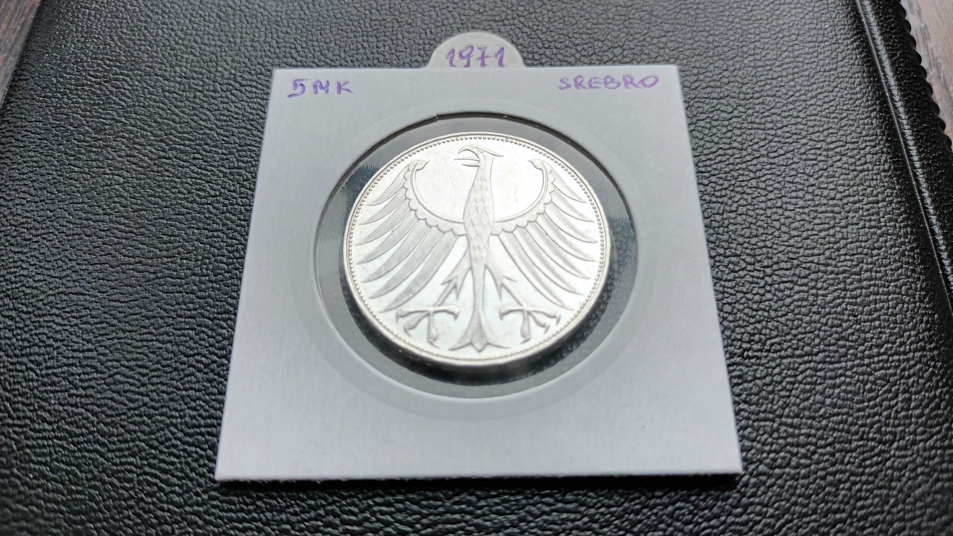 Niemcy - RFN, 5 Marek srebro 1971