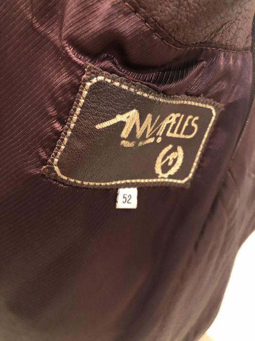 Blusão homen em pele castanho