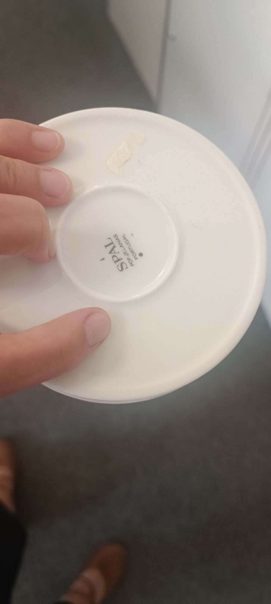 Pequena bomboneira redonda porcelana SPAL