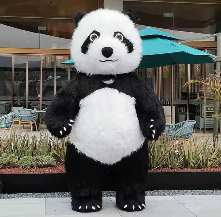 GIGANTYCZNY MIŚ PANDA 2.6 METRA XXL KOSTIUM misia pandy - sprz. prywat
