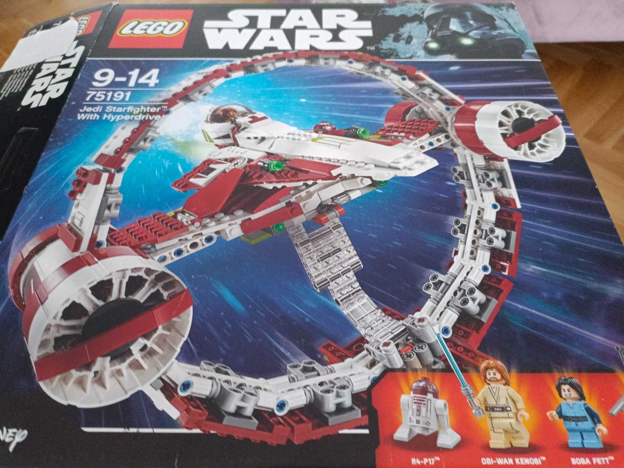 Lego Star Wars 75191 Jedi Starfighter, nowy bez figa Jango Fett sw0845