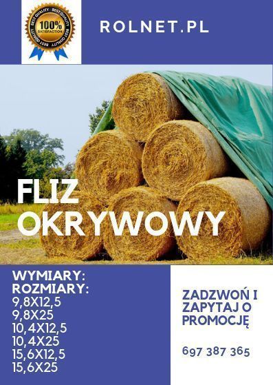 Fliz 10,4x25 do słomy – bele, 12 rozmiarów, najlepsze ceny