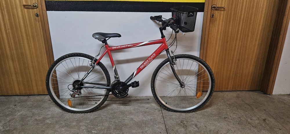 Bicicleta vermelha 26” – 18 velocidades