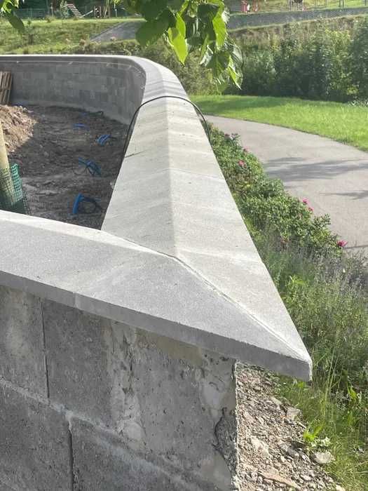 DASZEK BETONOWY dwuspadowy jednospadowy płaski na murki czterospadowy