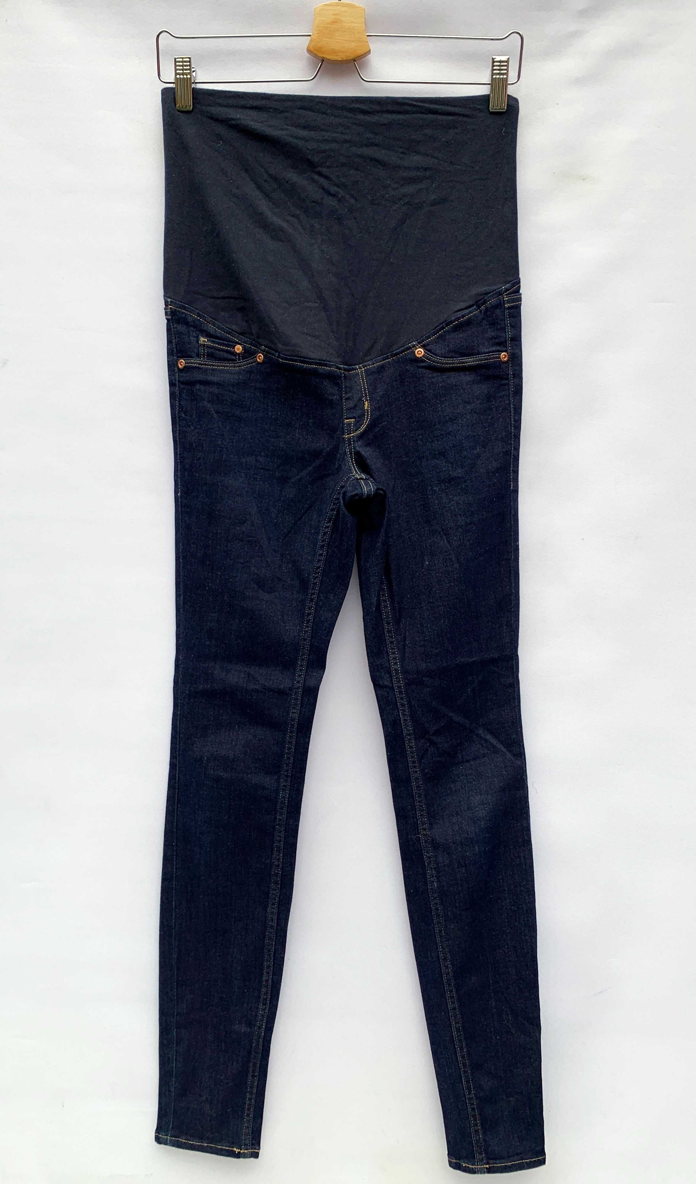 Spodnie H&M Mama Ciążowe Dzinsy Jeansowe M 38 Super Skinny