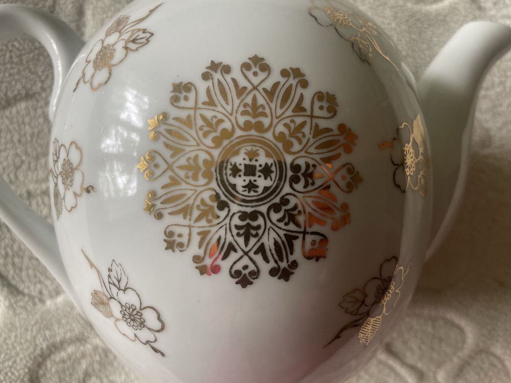 фарфоровый чайник Чехословакиязаварник сахарница чашка масленица самов