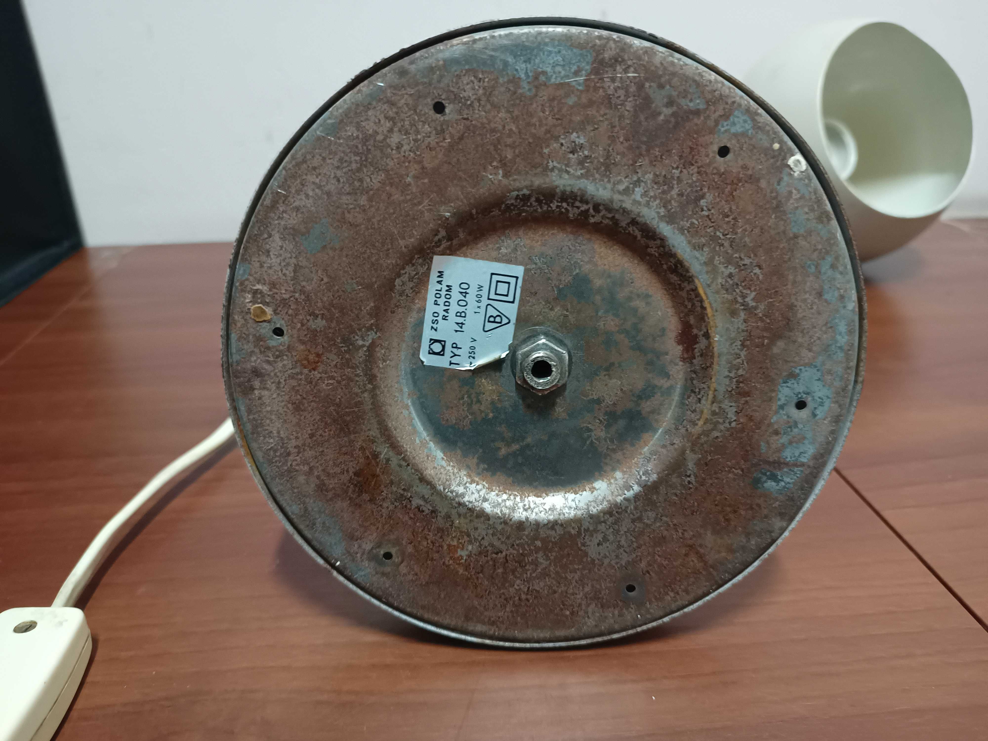 Lampa na biurko ZSO POLAM Radom typ 14B 040 lampka z PRL vintage