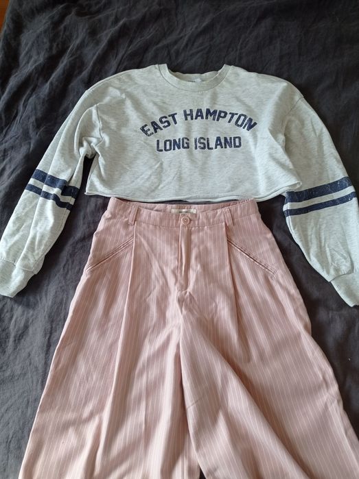 Bluzka Bershka szara