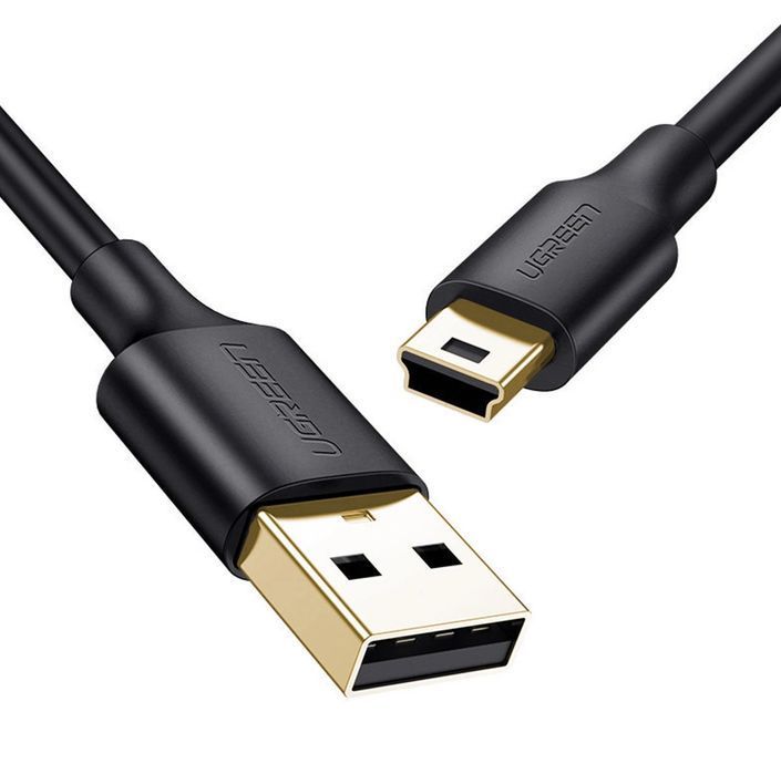 Ugreen kabel przewód USB - mini USB 480 Mbps 1,5 m czarny