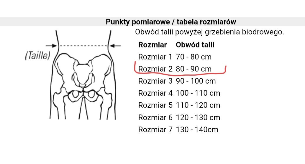 Pas Stabilizator Lędźwiowo Krzyżowy BORT StabiloBasic z podkładką rozm