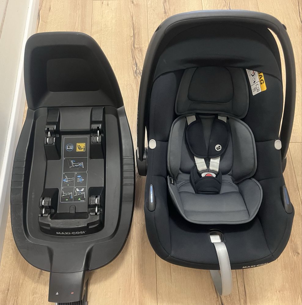 Lekki fotelik bezwypadkowy (łupina/nosidełko) Maxi Cosi Tinca z bazą