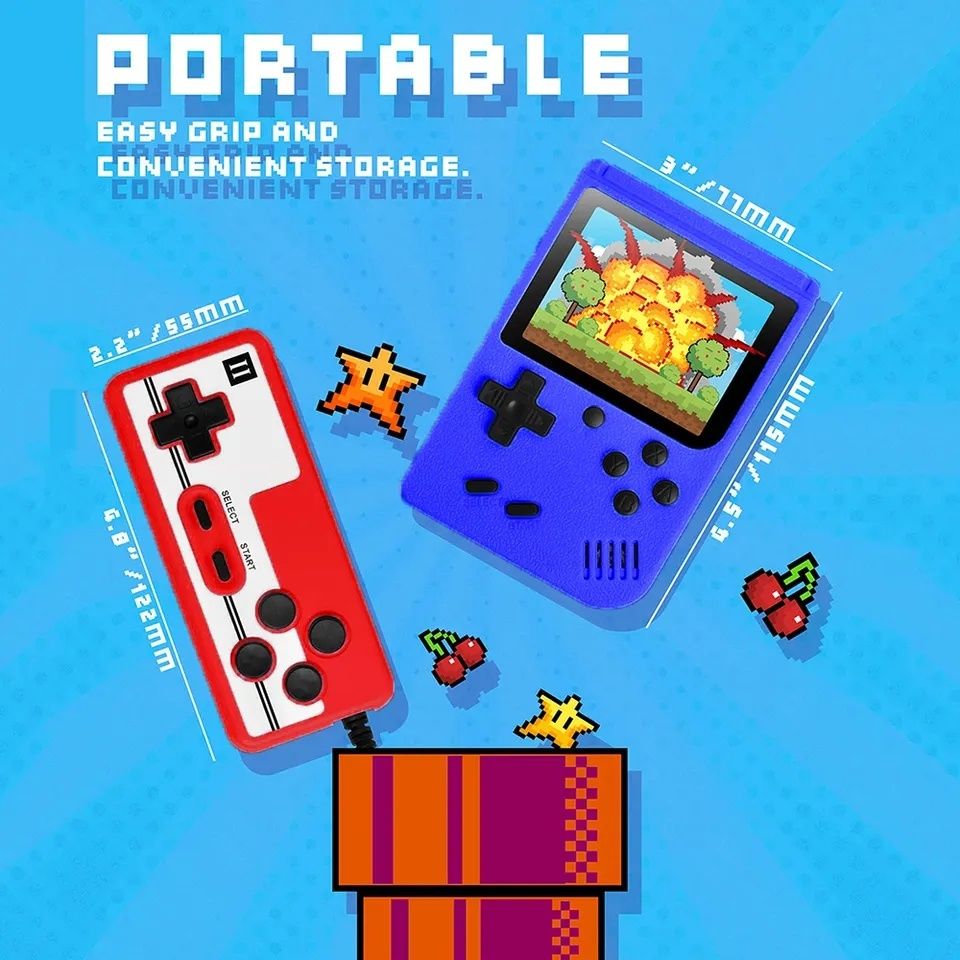 Mini Consola Retro Portátil com 500 jogos Arcade