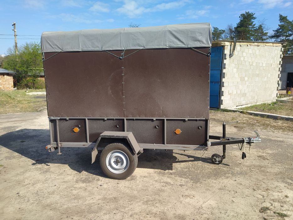 Прицеп, буда, мото эвакуатор с трапом