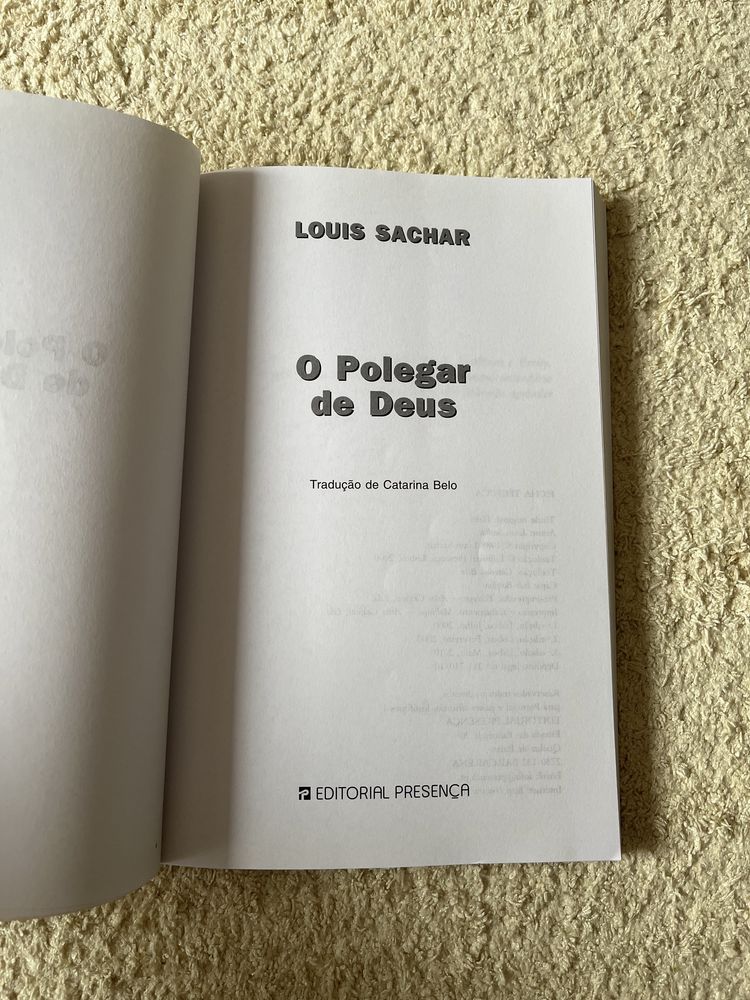 O polegar de Deus - Louis Sachar