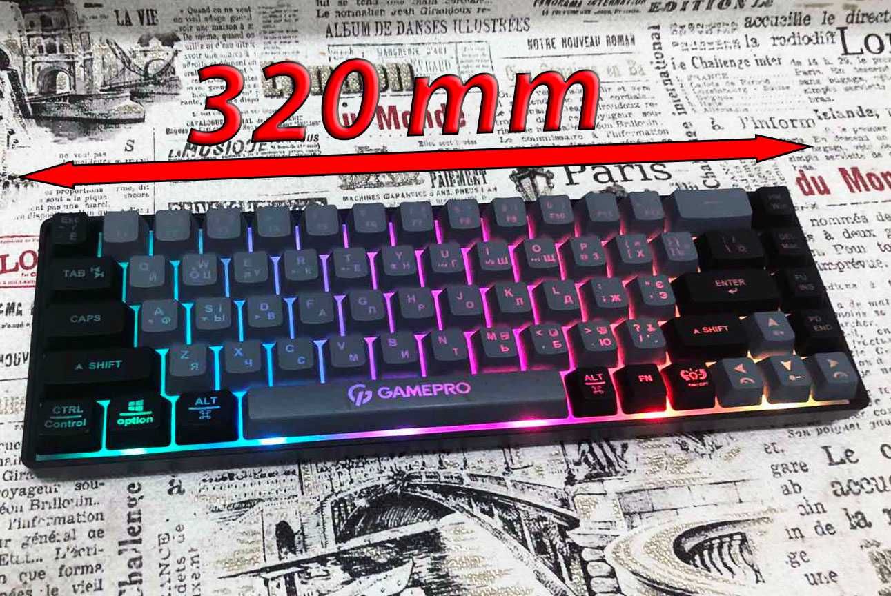 Ультракомпактная  клавиатура GamePro GK935W. Гарантия от магазина.