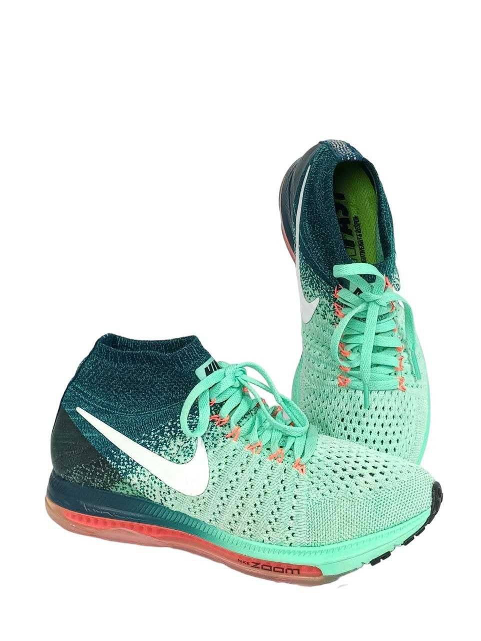 Женские беговые кроссовки Nike Zoom All Out Flyknit Green Оригинал