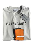 Simpson Balenciaga gruby bawełniany t shirt szary XL