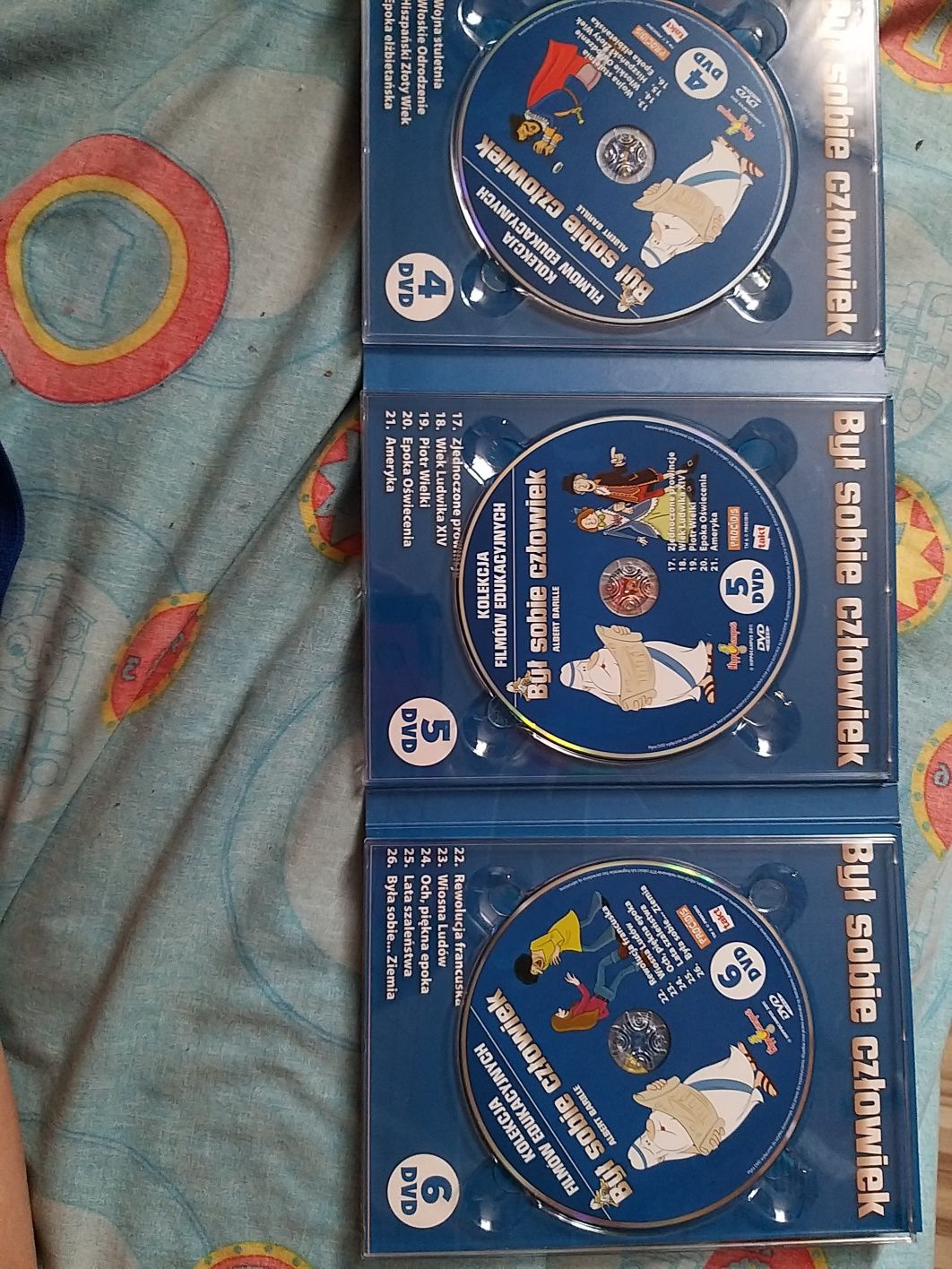 Kolekcja Był sobie człowiek 6 płyt dvd animacja edukacyjna