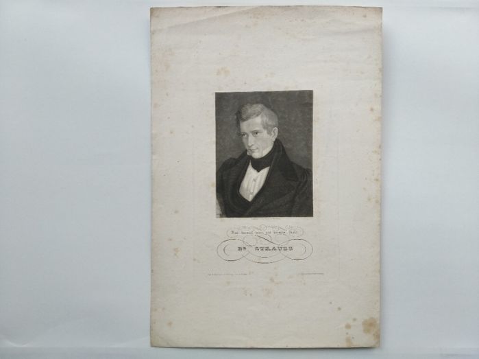 David F. Strauß staloryt sygnowany z poł. XIX w.
