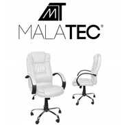Офісне крісло з еко-шкіри обертове  Malatec  біле