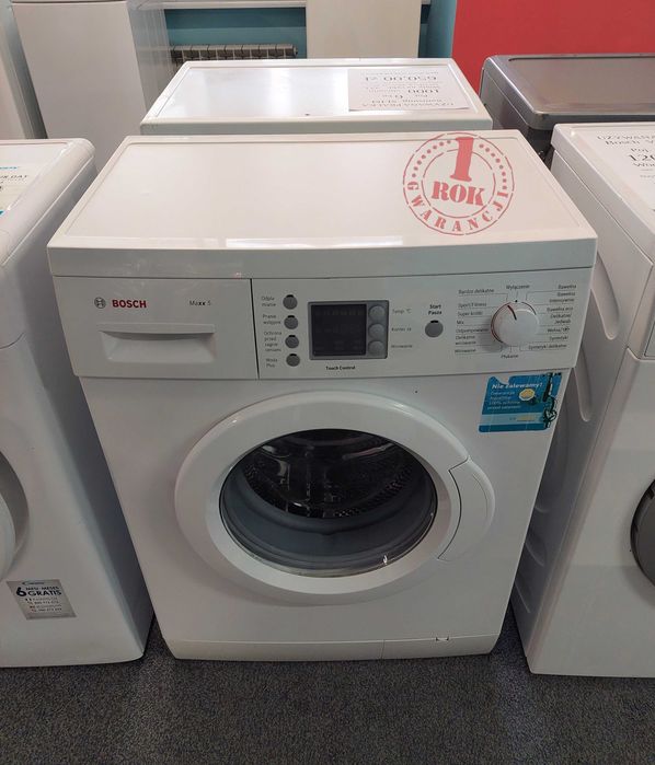 ROK GWARANCJA Pralka wąska Bosch WLX20441PL Dotykowy panel Wyświetlacz