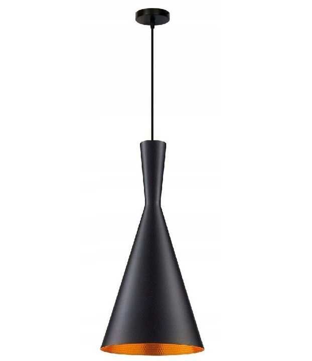 Lampa COSTA B czarna złota sufitowa wisząca loft