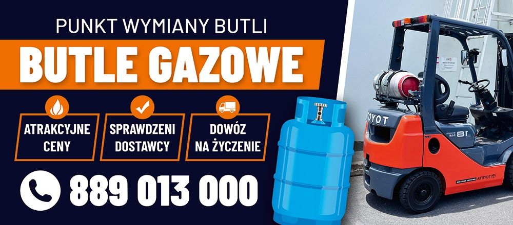 Wymiana butli z gazem i reduktorów. PPOŻ i BHP