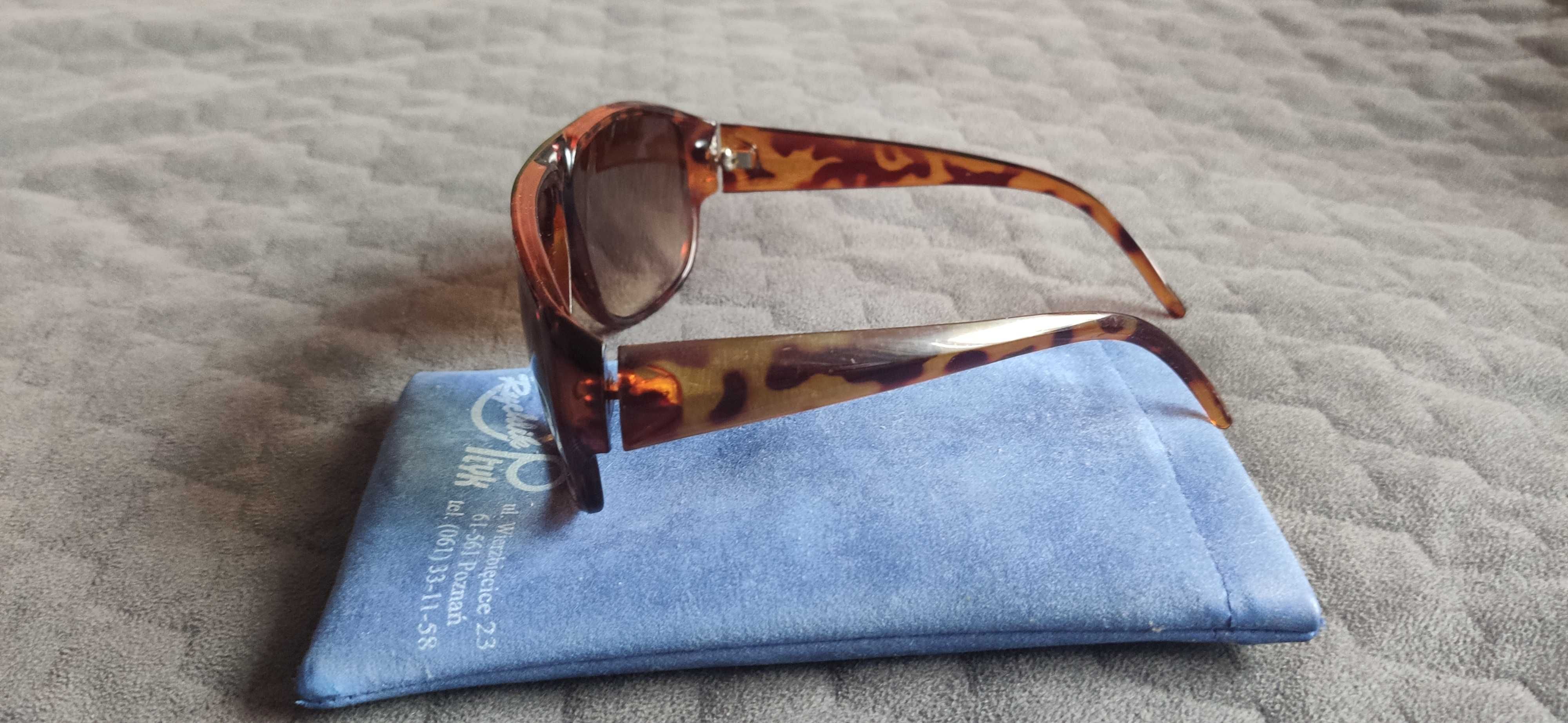 Okulary przeciwsłoneczne - panterka + ETUI
