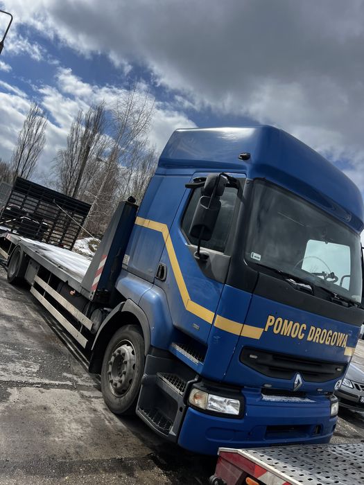 Renault premium laweta pomoc drogowa specjalny platforma hydrauliczna