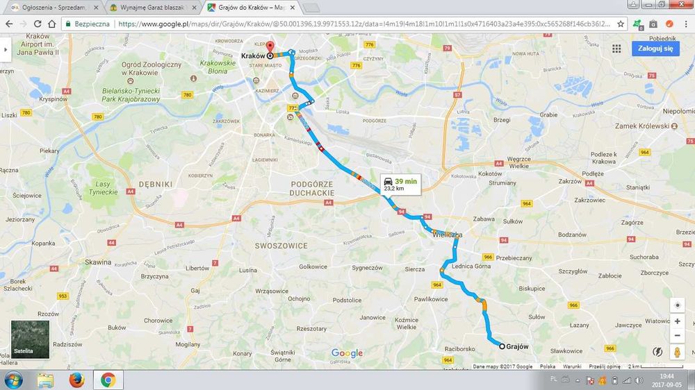 GARAŻ 3x5m - garaż blaszak wynajmę Grajów 6 km pod Wieliczką.