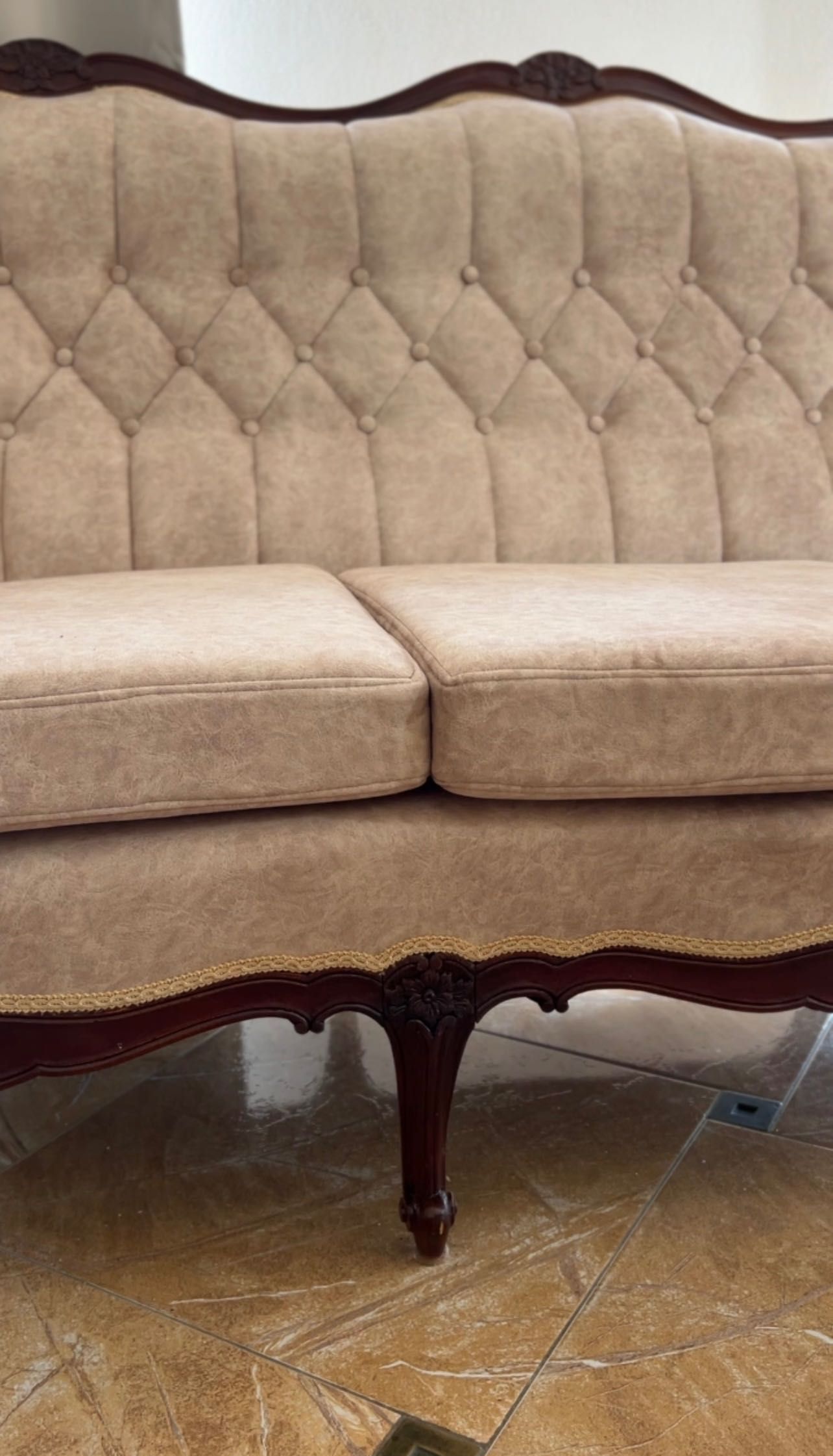 Komplet mebli Ludwik - sofa 3 osobowa i fotele